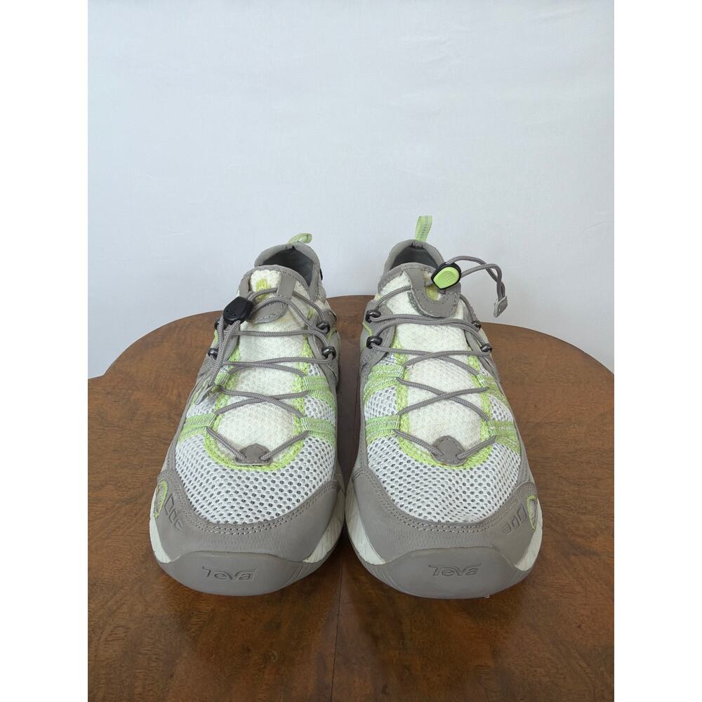 Teva White Grey Green Pull-On Sneakers Size 9 - Picture 2 of 11